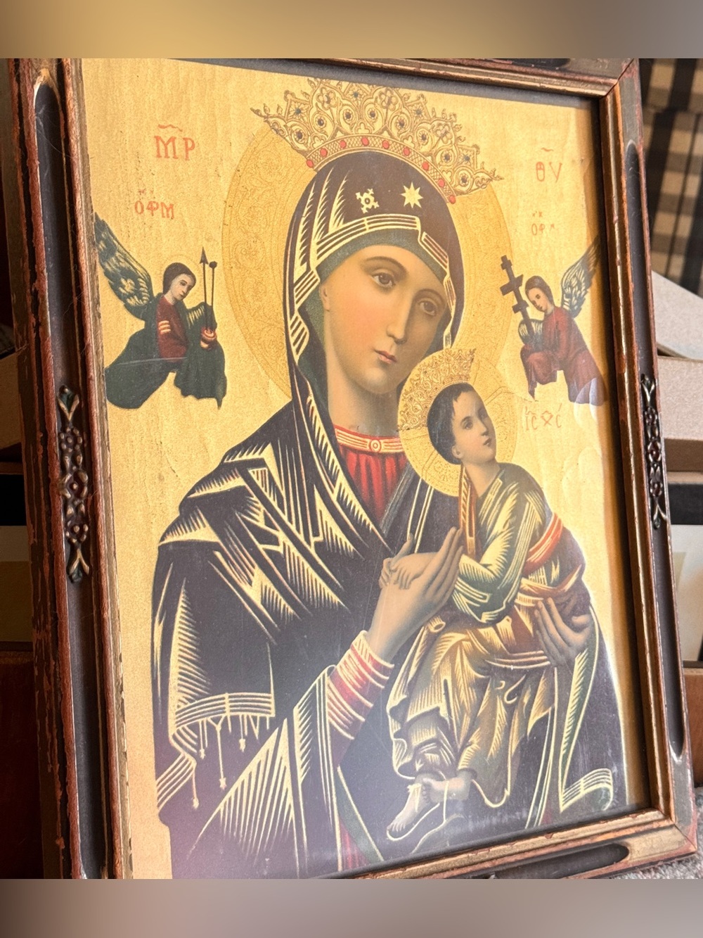 Maria De Perpetuo Succursu Icon Our Lady of Perpetual Help L. Salomone Roma 9x11 - Picture 2 of 15